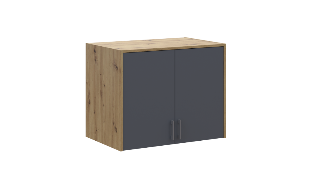 Oberschrank Doros Rondi Artisan Eiche / Graphitgrau 2 Türen 82x52x65 (41516180)