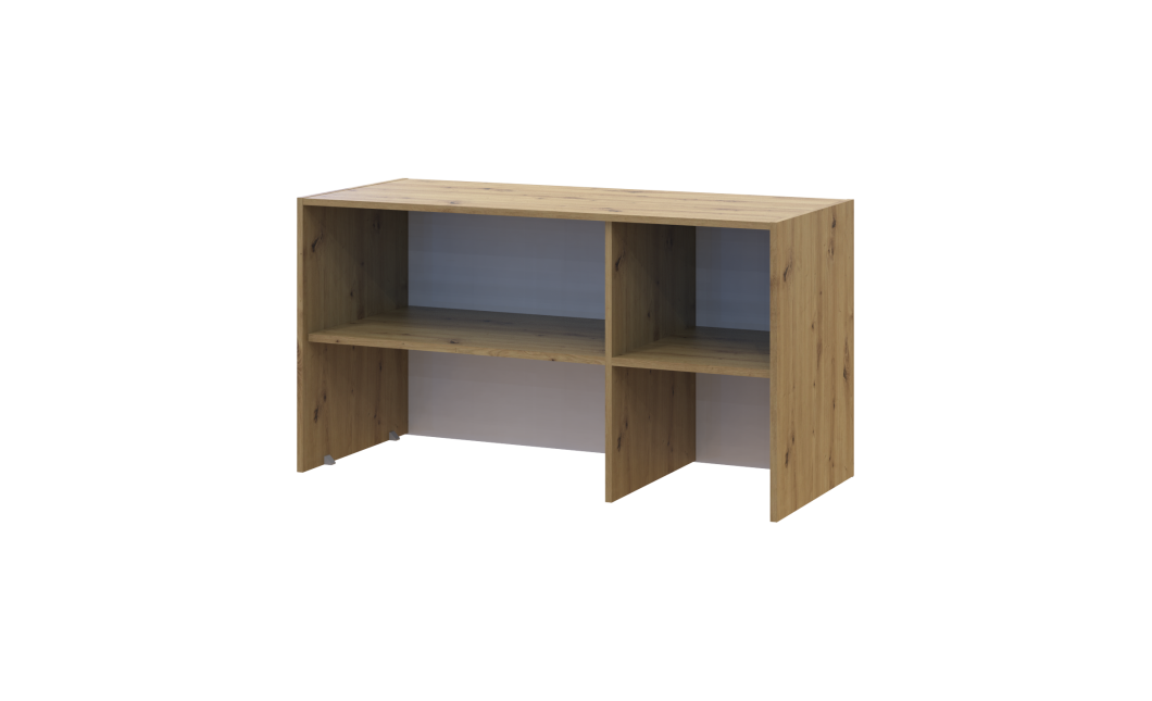 Oberschrank Doros Rondi Artisan Eiche / Graphitgrau 3 Türen 121x52x65 (41516182)