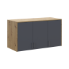Oberschrank Doros Rondi Artisan Eiche / Graphitgrau 3 Türen 121x52x65 (41516182)