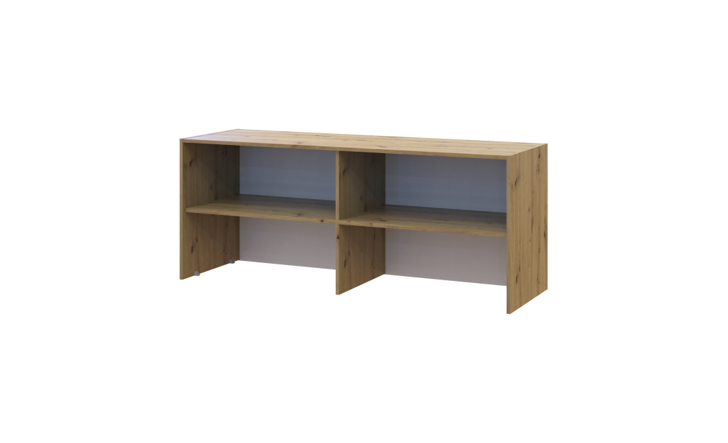 Oberschrank Doros Rondi Artisan Eiche / Graphitgrau 4 Türen 160x52x65 (41516184)