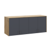 Oberschrank Doros Rondi Artisan Eiche / Graphitgrau 4 Türen 160x52x65 (41516184)