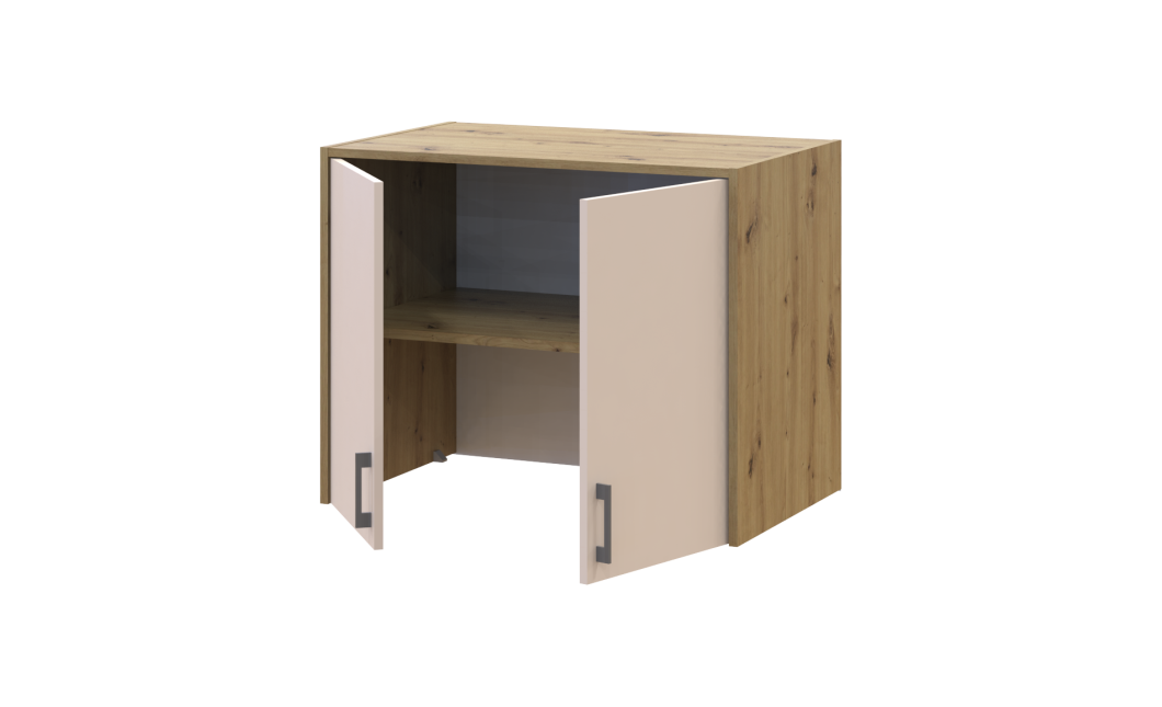 Oberschrank Doros Rondi Artisan Eiche / Kaschmir 2 Türen 82x52x65 (41516181)