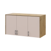 Oberschrank Doros Rondi Artisan Eiche / Kaschmir 3 Türen 121x52x65 (41516183)