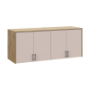 Oberschrank Doros Rondi Artisan Eiche / Kaschmir 4 Türen 160x52x65 (41516185)