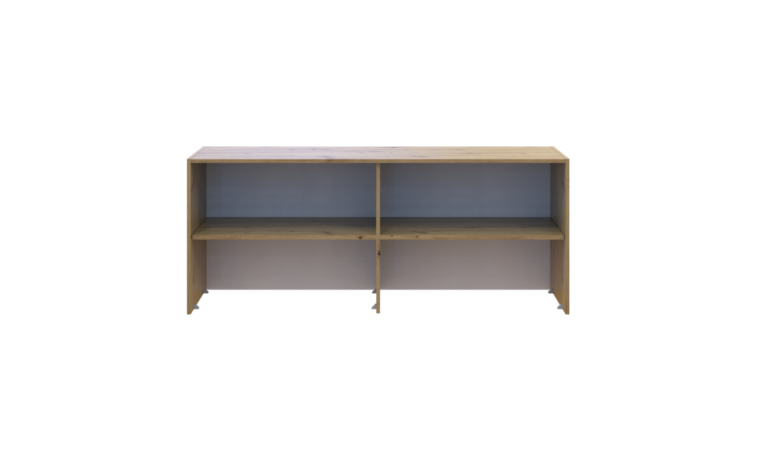 Oberschrank Doros Rondi Artisan Eiche / Kaschmir 4 Türen 160x52x65 (41516185)