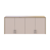 Oberschrank Doros Rondi Artisan Eiche / Kaschmir 4 Türen 160x52x65 (41516185)