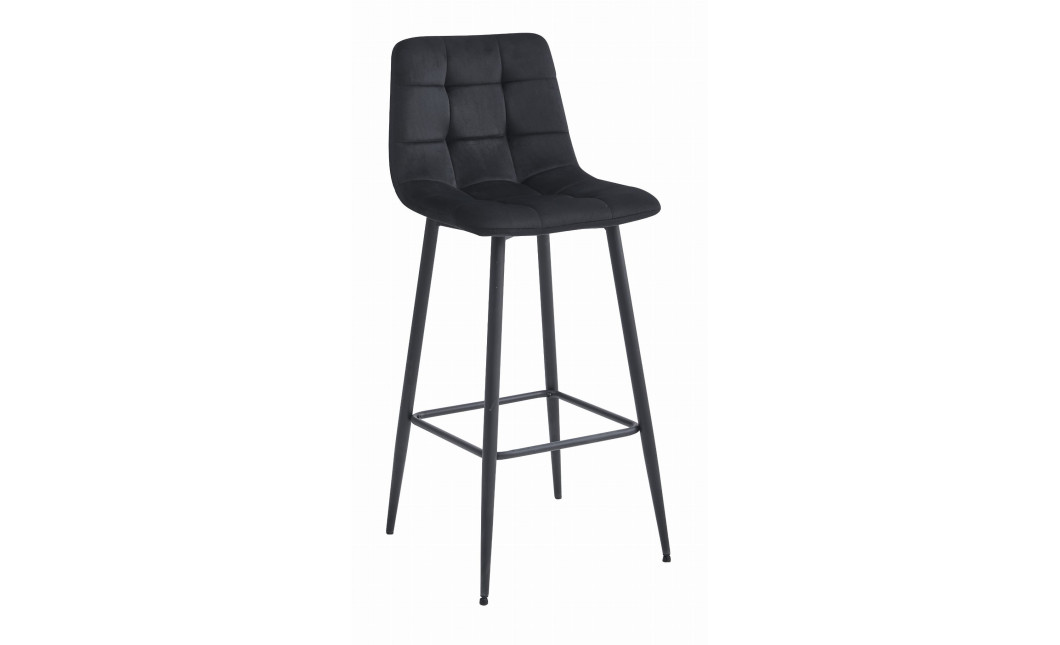 Barhocker ARCETO Samt Schwarz/Schwarz (10038501)