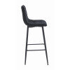Barhocker ARCETO Samt Schwarz/Schwarz (10038501)