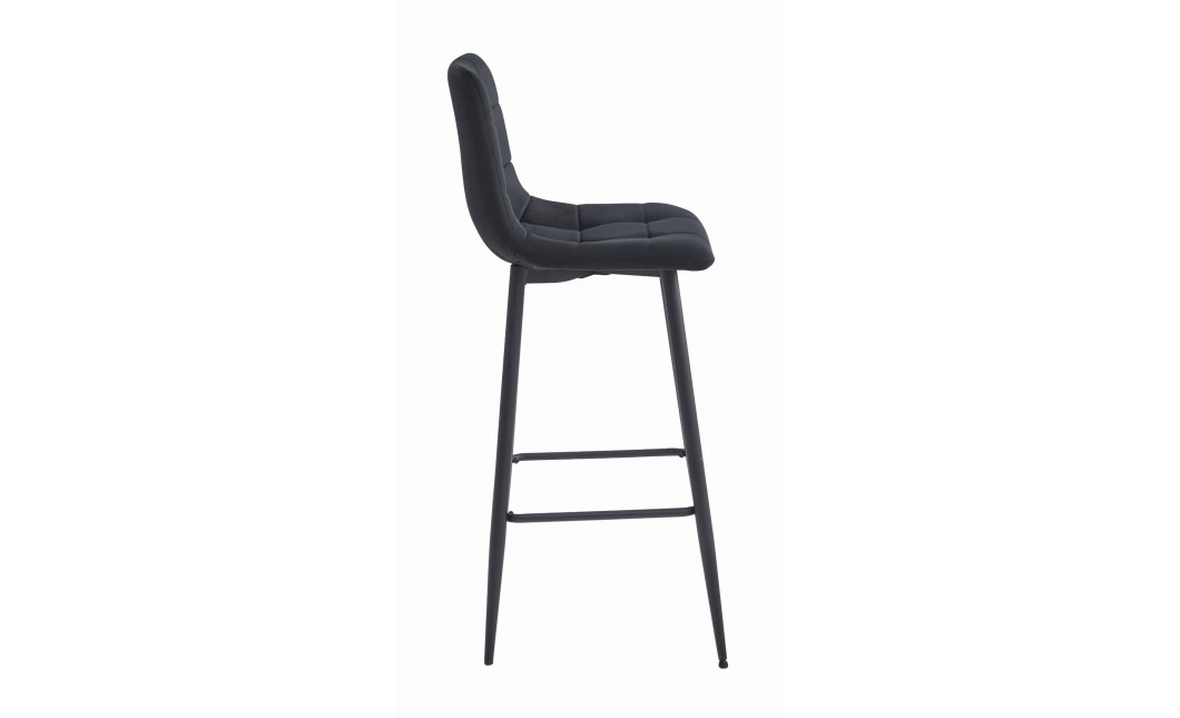 Barhocker ARCETO Samt Schwarz/Schwarz (10038501)