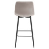 Barhocker ARCETO Samt Dunkelbeige/Schwarz (10039551)