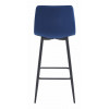 Barhocker ARCETO Samt Dunkelblau/Schwarz (10038531)