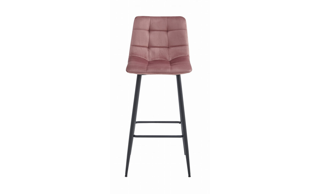 Barhocker ARCETO Samt Dunkelrosa/Schwarz (10038551)