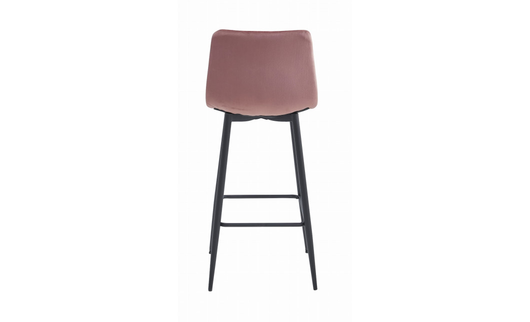 Barhocker ARCETO Samt Dunkelrosa/Schwarz (10038551)