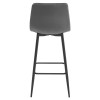 Barhocker ARCETO Samt Dunkelgrau/Schwarz (10038511)
