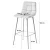 Barhocker ARCETO Samt Dunkelgrau/Schwarz (10038511)