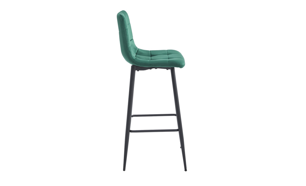 Barhocker ARCETO Samt Dunkelgrün/Schwarz (10038541)