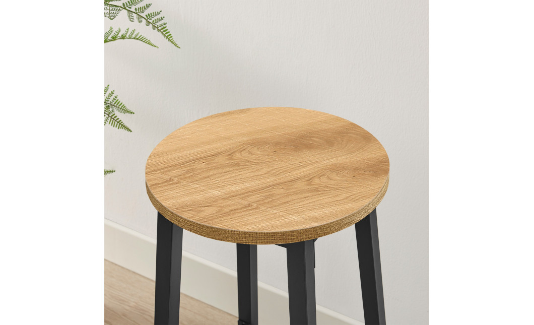 Barhocker Eiche/Schwarz (10029011)