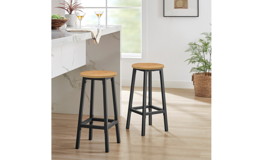 Barhocker Eiche/Schwarz (10029011)