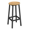 Barhocker Eiche/Schwarz (10029011)