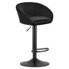 Barhocker EAST Samt Schwarz/Schwarz (10039881)