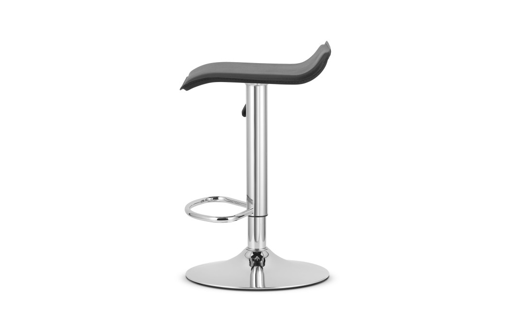 Barhocker FORT Kunstleder Schwarz/Chrom (10034511)