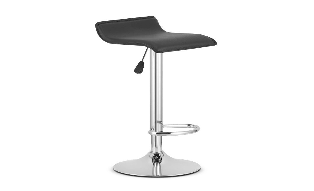 Barhocker FORT Kunstleder Schwarz/Chrom (10034511)