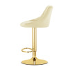 Barhocker KAST Samt Beige/Gold (10039761)