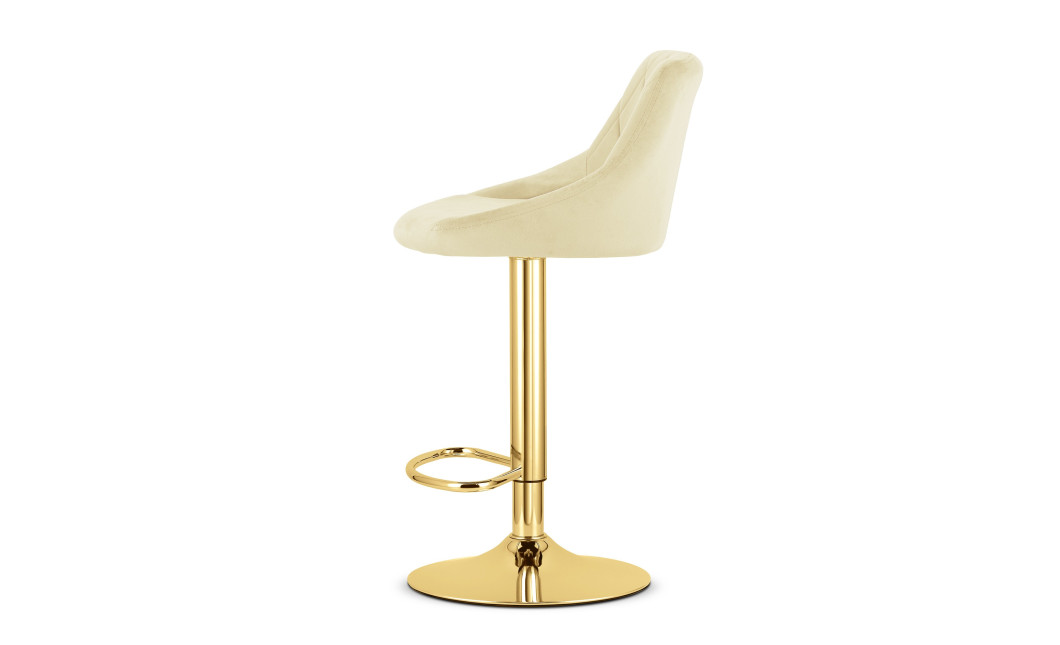 Barhocker KAST Samt Beige/Gold (10039761)