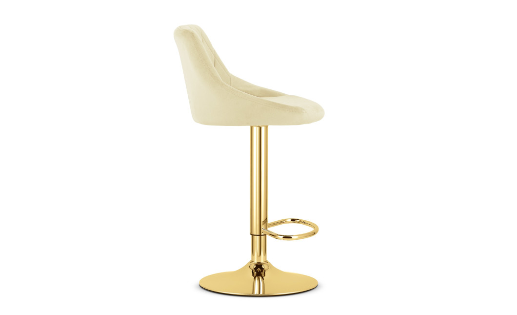 Barhocker KAST Samt Beige/Gold (10039761)