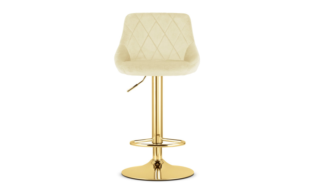 Barhocker KAST Samt Beige/Gold (10039761)