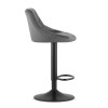 Barhocker KAST Samt Grau/Schwarz (10034361)