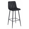 Barhocker NADO Samt Schwarz/Schwarz (10038441)