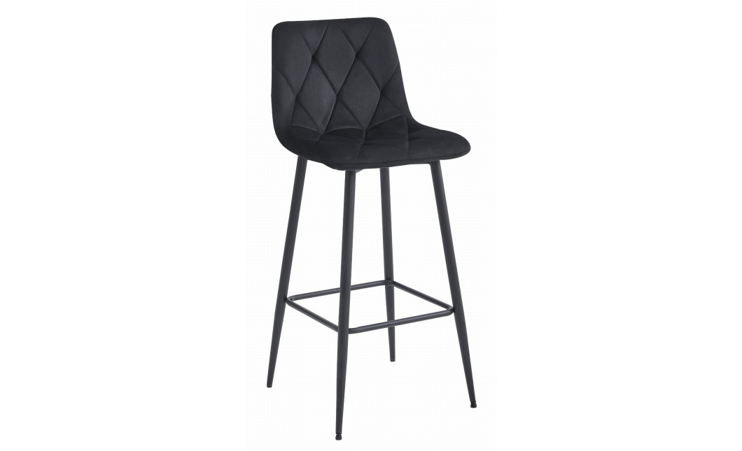 Barhocker NADO Samt Schwarz/Schwarz (10038441)