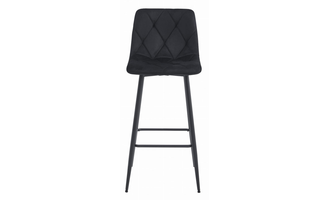 Barhocker NADO Samt Schwarz/Schwarz (10038441)