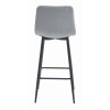 Barhocker NADO Samt Silbergrau/Schwarz (10038461)