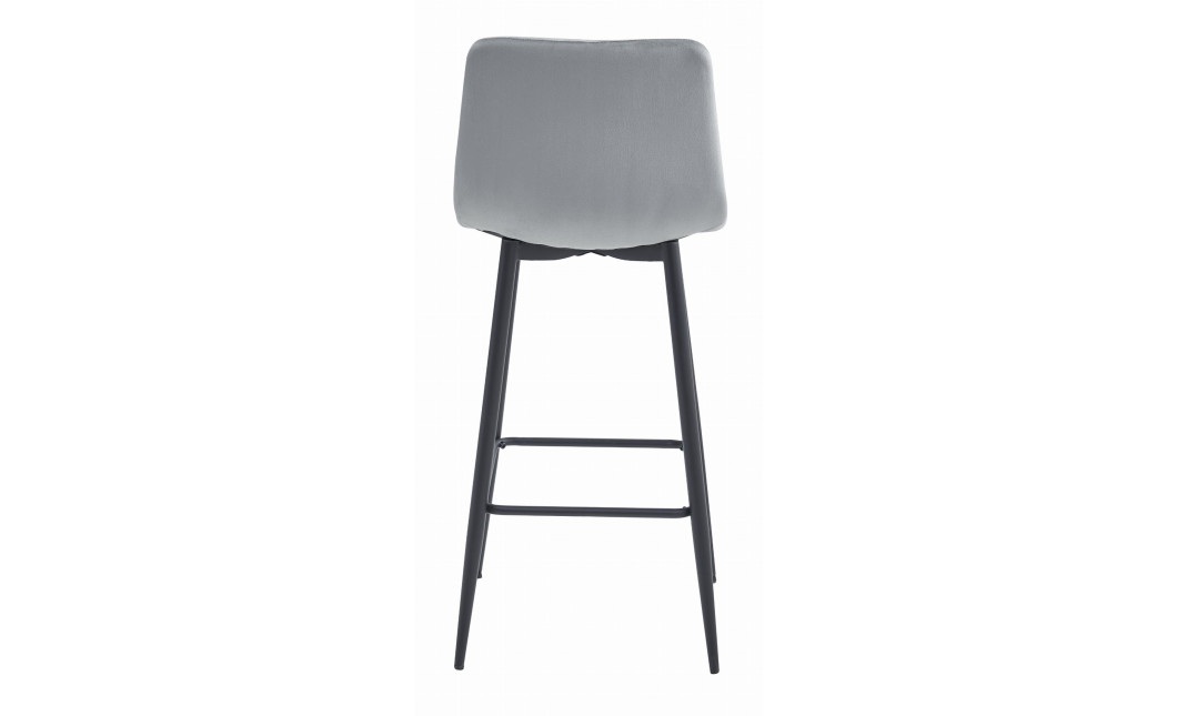 Barhocker NADO Samt Silbergrau/Schwarz (10038461)