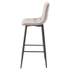 Barhocker NADO Samt Dunkelbeige/Schwarz (10039521)