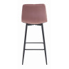 Barhocker NADO Samt Dunkelrosa/Schwarz (10038491)