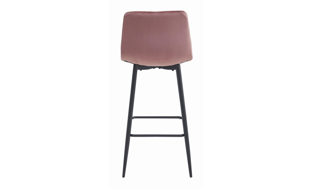 Barhocker NADO Samt Dunkelrosa/Schwarz (10038491)