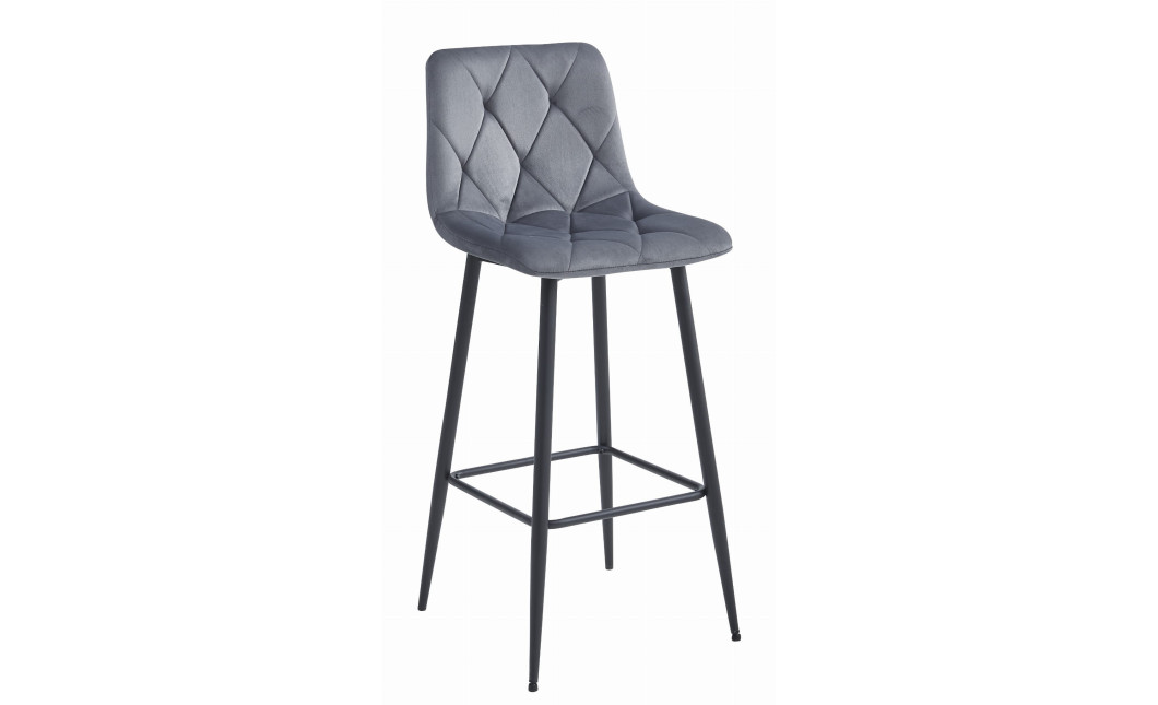 Barhocker NADO Samt Dunkelgrau/Schwarz (10038451)