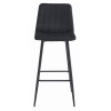 Barhocker POZZA Samt Schwarz/Schwarz (10038561)