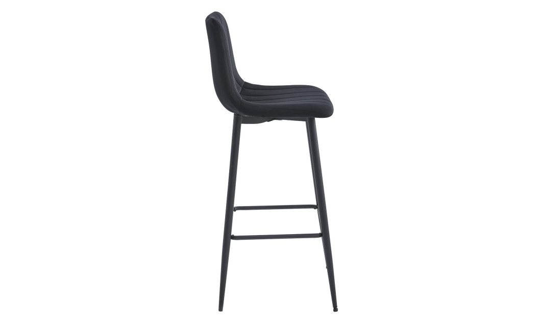 Barhocker POZZA Samt Schwarz/Schwarz (10038561)