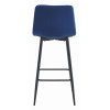 Barhocker POZZA Samt Dunkelblau/Schwarz (10038591)