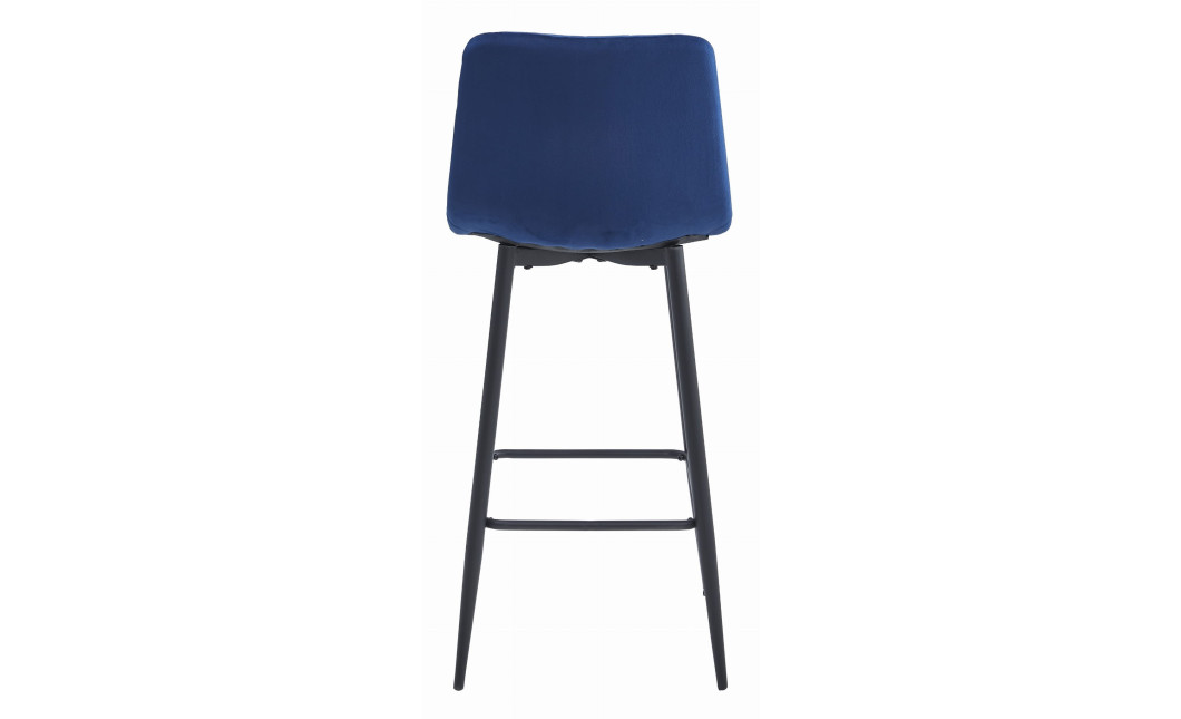 Barhocker POZZA Samt Dunkelblau/Schwarz (10038591)