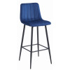 Barhocker POZZA Samt Dunkelblau/Schwarz (10038591)