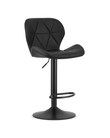 Barhocker WEST Kunstleder Schwarz/Schwarz (10039771)