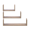 Regal-Set Doros Feel Ewok Eiche 3-teilig 30/45/60x15x15 (41516080)