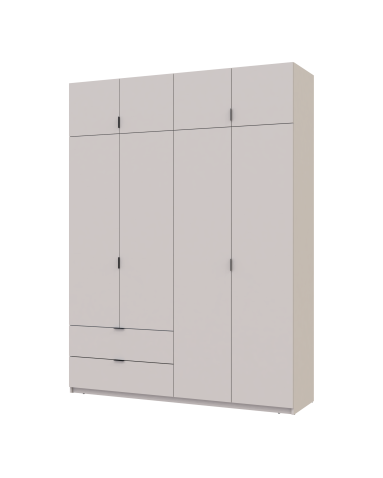 Kleiderschrank Doros Lukas mit Drehtüren Kaschmir 180x50x240 (80737729)