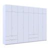 Kleiderschrank-Set Doros Lukas Weiß 4+4 Türen 320x50x240 (42005126)