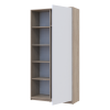 Kleiderschrank Doros Student mit Drehtüren Sonoma Eiche / Weiß 90x38x180 (40908067)